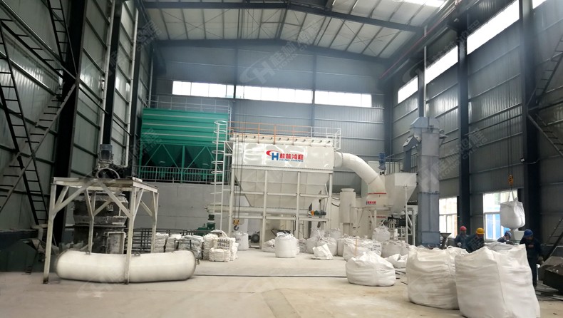 電廠脫硫石膏怎么加工成石膏粉:用電廠脫硫石膏雷蒙磨粉機(jī)
