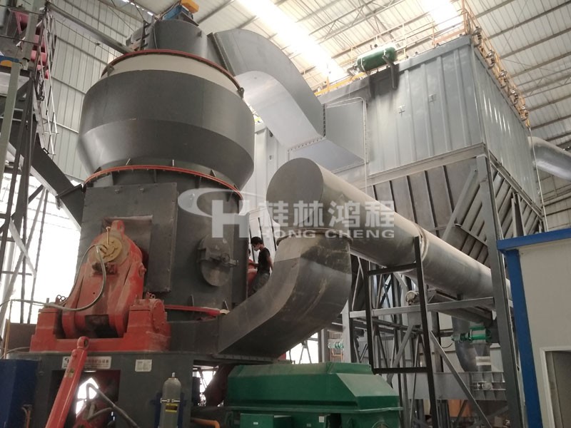 廣西桂林鴻程石油焦立磨系統客戶現場 廣西桂林鴻程石油焦立磨系統客戶現場